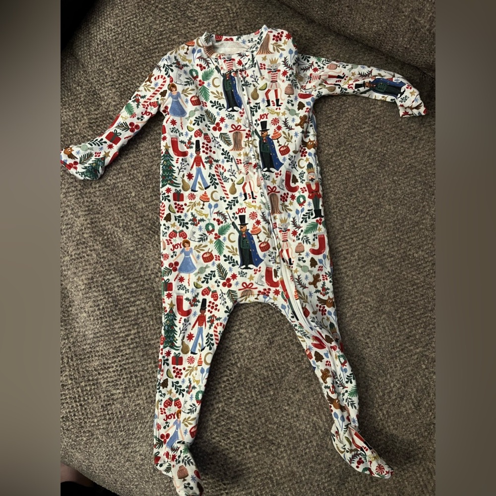 Pottery Barn x Rifle Paper Nutcracker footie
